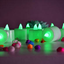 Green LED flameless candles