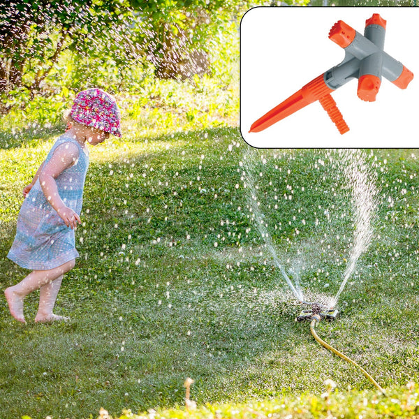 Garden Sprinkler 360�� Rotating Adjustable Round 4 Arm Lawn Water Sprinkler for Watering Garden Plants / Pipe Hose Irrigation Yard Water Spr