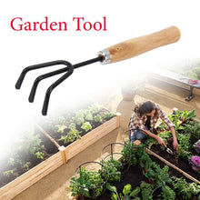 gardening tools with spade, trowel, and shear.