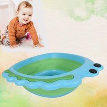 Frog Shape Wash Basin, Space Saving Multi Function Foldable Baby Wash basin Easy Clean Lightweight Thicken for Washing Face for Home (33��31Cm / 1