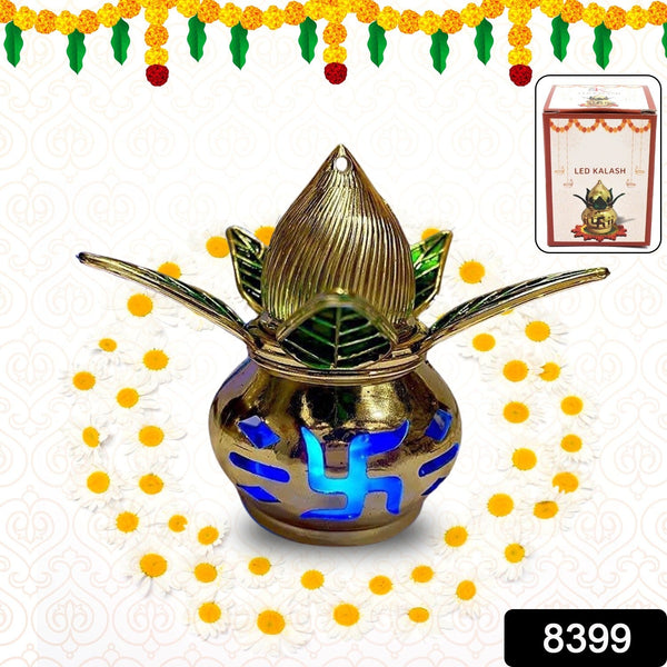 Gold Plated LED Kalash for Pooja Mandir