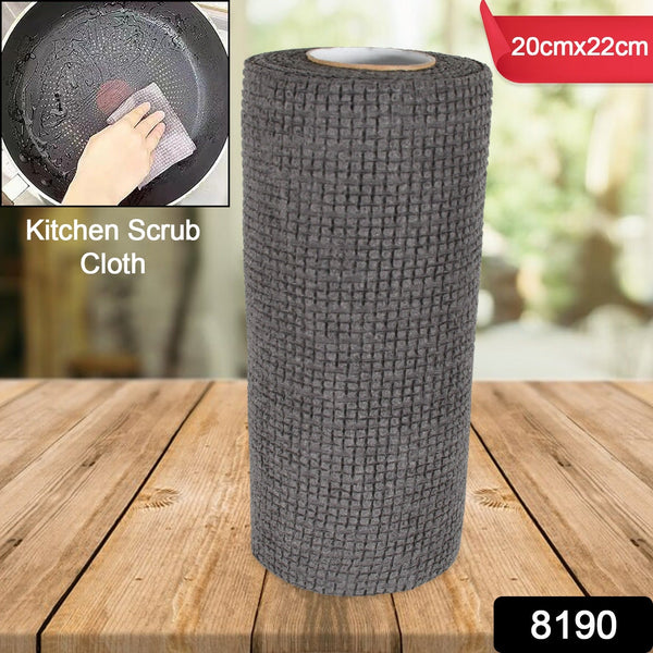 Durable Kitchen Scrub Cloth, Microfiber Cleaning Cloth Roll, Kitchen Wear-Resistant Cloth 20��22cm, Multipurpose Cleaning Cloths for Kitchen (