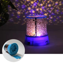 LED Projector Night Light Amazing Lamp, 3 Battery operated lamps, Rotation With the music Function, Master for Kids Bedroom Home Decoration Night��Romantic Gift (Battery Not Included / 1