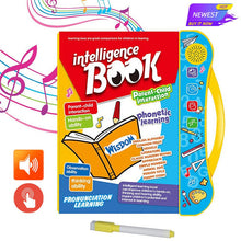 Children's educational book with numbers and letters