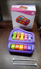 2 in 1 Baby Piano Xylophone Toy for Toddlers, 5 Multicolored Key Keyboard Xylophone Piano, Preschool Educational Musical Learning Instruments Toy for Baby Kids Girls Boys 3+ Years��(1