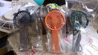 17731��Portable Small Electric Fan Handheld, USB Rechargeable Mini Student Handheld Class Personal Fan (1 Pc / Mix Color Des