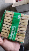 Heavy Duty Bamboo Wooden Cloth Clips / Pegs (20 Pcs Set)