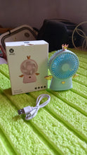 Cute Electric Mini Handheld Fan,��Portable USB Rechargeable��Mini Fan for Home, Office, Travel and Outdoor Us