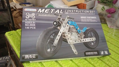 Metal Bike Creative Mechanical Construction Engineering Kit 140 Part of Bike Tool / 1 Set �