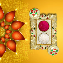 Rakasha Bandhan Special Puja Thali, Kumkum Thali Holder, Pooja Return Gift, Indian Housewarming Gifts, Brother / Bhai / Bhabhi / Sister / Family  Rakhi for Rakshabandhan, Diwali