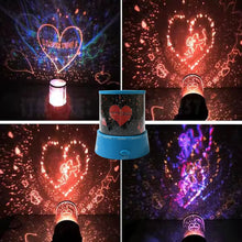 LED Projector Night Light Amazing Lamp, 3 Battery operated lamps, Rotation With the music Function, Master for Kids Bedroom Home Decoration Night��Romantic Gift (Battery Not Included / 1